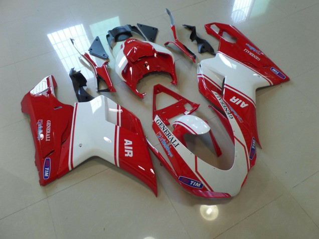 Air Rosso & Bianco 2007-2014 Ducati 848 1098 1198 Carena Moto