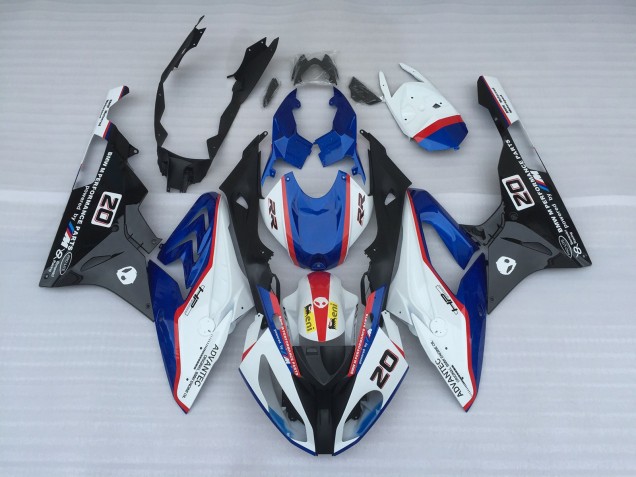 Alien Blu & Bianco 2009-2014 S1000RR Carena Moto Alien Blu & Bianco 2009-2014 S1000RR Carena Moto
