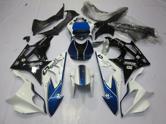 Alieno Blu & Bianco 2009-2014 S1000RR Carena Moto Alieno Blu & Bianco 2009-2014 S1000RR Carena Moto