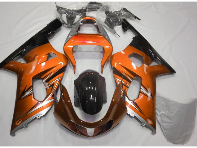 Arancione & Argento 2001-2003 GSXR 600-750 Carena Moto Arancione & Argento 2001-2003 GSXR 600-750 Carena Moto