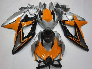 Arancione & Argento 2008-2010 GSXR 600-750 Carena Moto