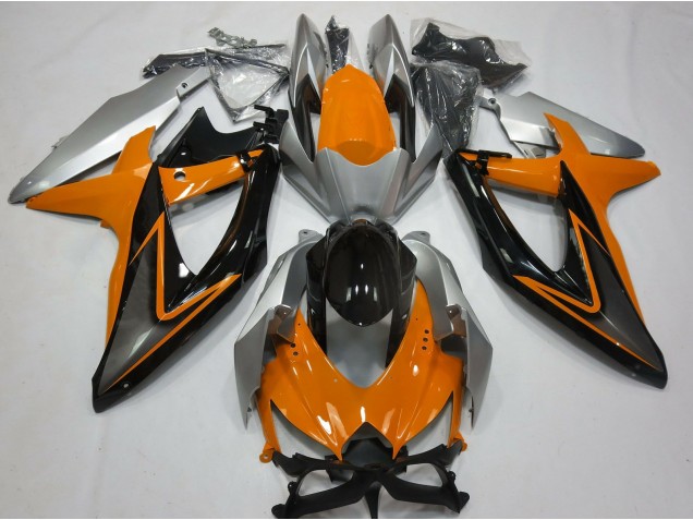 Arancione & Argento 2008-2010 GSXR 600-750 Carena Moto Arancione & Argento 2008-2010 GSXR 600-750 Carena Moto
