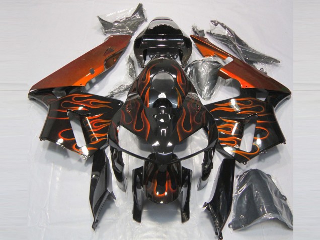 Arancione Bruciato Fiamma 2005-2006 CBR600RR Carena Moto Arancione Bruciato Fiamma 2005-2006 CBR600RR Carena Moto