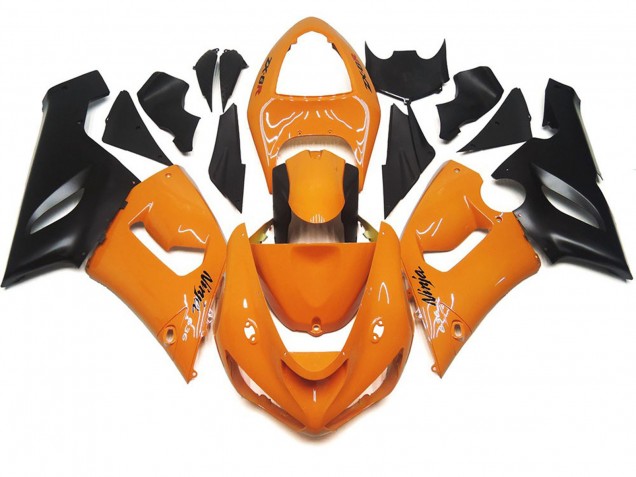 Arancione Chiaro & Nero 2005-2006 ZX6R Carena Moto Arancione Chiaro & Nero 2005-2006 ZX6R Carena Moto