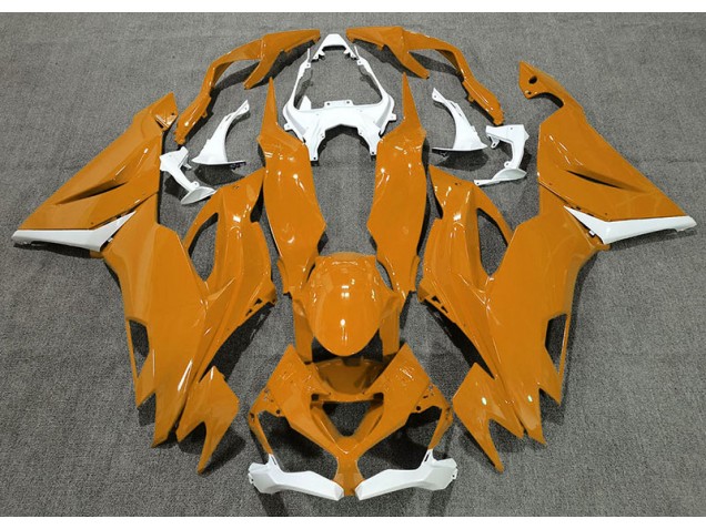Arancione Lucido & Bianco 2019-2023 ZX6R Carena Moto Arancione Lucido & Bianco 2019-2023 ZX6R Carena Moto