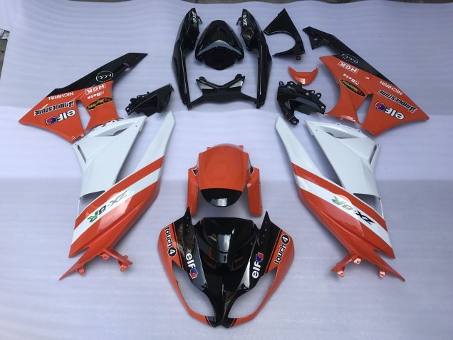 Arancione Lucido & Loghi 2009-2012 ZX6R Carena Moto Arancione Lucido & Loghi 2009-2012 ZX6R Carena Moto