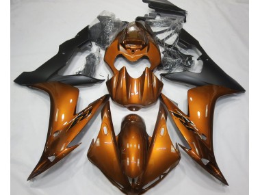 Arancione Lucido & Nero 2004-2006 R1 Carena Moto