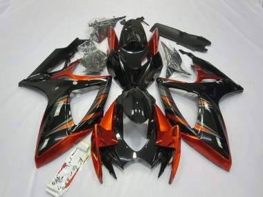 Arancione & Nero 2006-2007 GSXR 600-750 Carena Moto