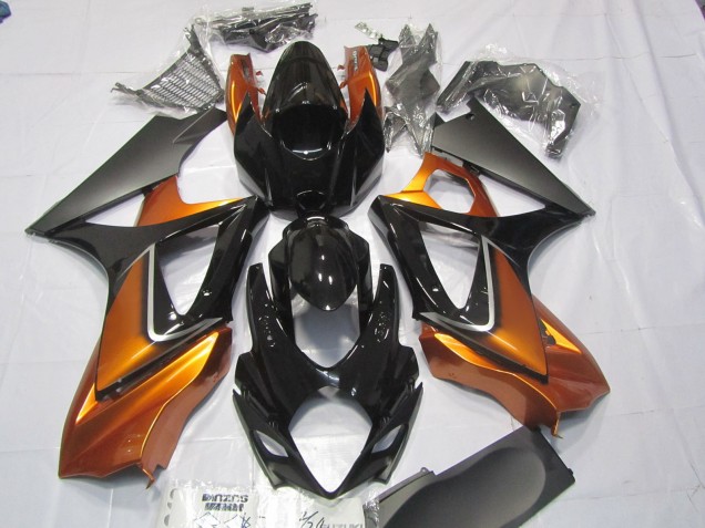 Arancione & Nero 2007-2008 GSXR 1000 Carena Moto Arancione & Nero 2007-2008 GSXR 1000 Carena Moto