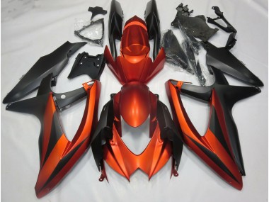 Arancione Opaco Bruciato 2008-2010 GSXR 600-750 Carena Moto