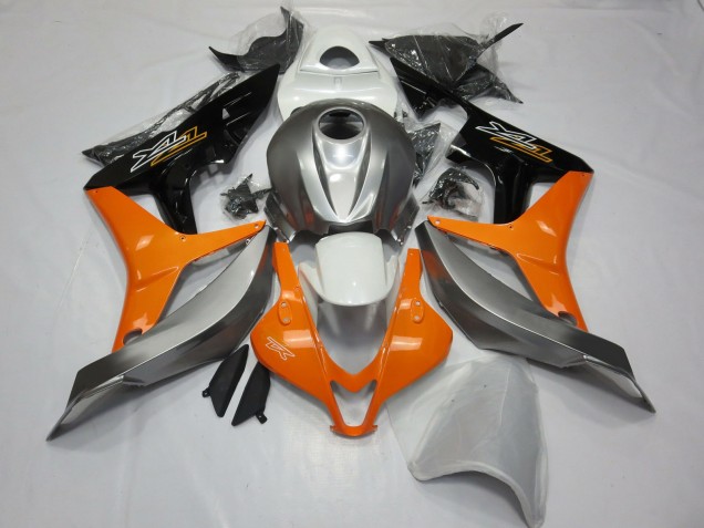 Argento Bianco & Arancione 2007-2008 CBR600RR Carena Moto Argento Bianco & Arancione 2007-2008 CBR600RR Carena Moto