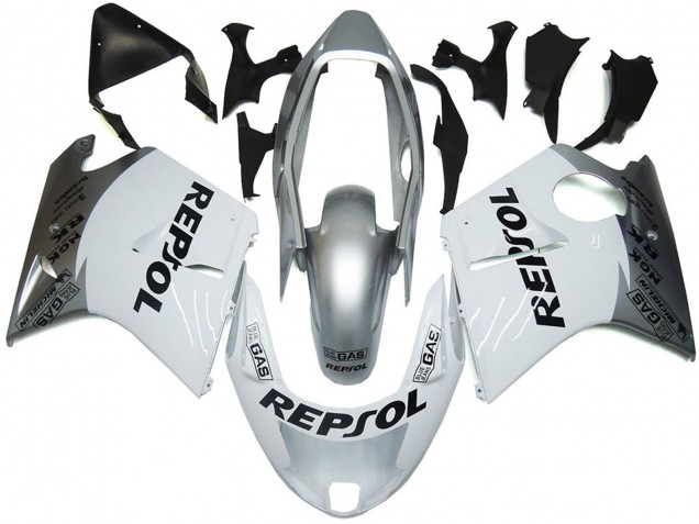 Argento Bianco Repsol 1996-2007 CBR1100XX Carena Moto Argento Bianco Repsol 1996-2007 CBR1100XX Carena Moto