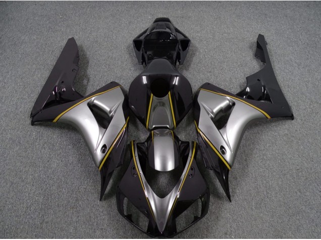Argento Con Striscia Gialla 2006-2007 CBR1000RR Carena Moto Argento Con Striscia Gialla 2006-2007 CBR1000RR Carena Moto