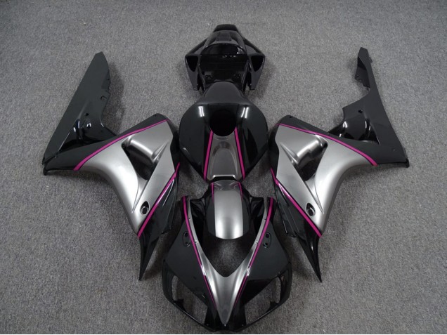 Argento Con Striscia Rosa 2006-2007 CBR1000RR Carena Moto Argento Con Striscia Rosa 2006-2007 CBR1000RR Carena Moto