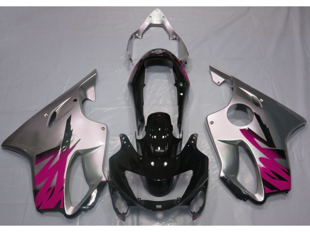 Argento Lucido & Rosa 1999-2000 CBR600 F4 Carena Moto Argento Lucido & Rosa 1999-2000 CBR600 F4 Carena Moto