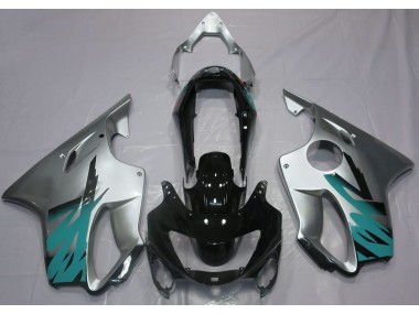 Argento Lucido & Verde Acqua 1999-2000 CBR600 F4 Carena Moto