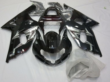 Argento Nero 2001-2003 GSXR 600-750 Carena Moto