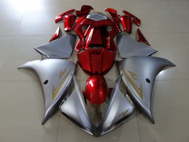 Argento Opaco & Rosso Lucido 2009-2011 R1 Carena Moto