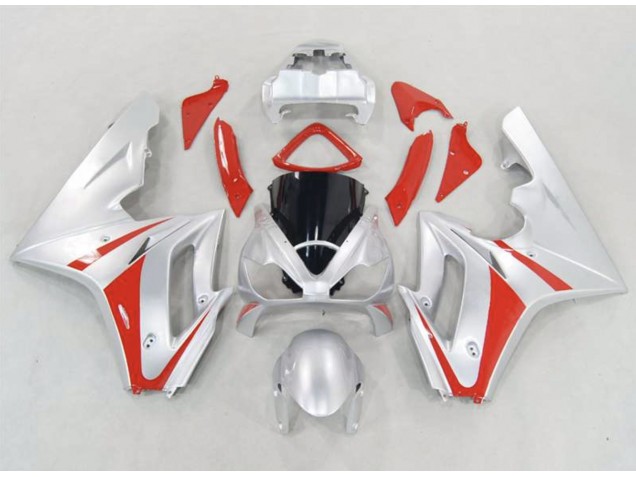 Argento & Rosso 2006-2008 Daytona 675 Carena Moto