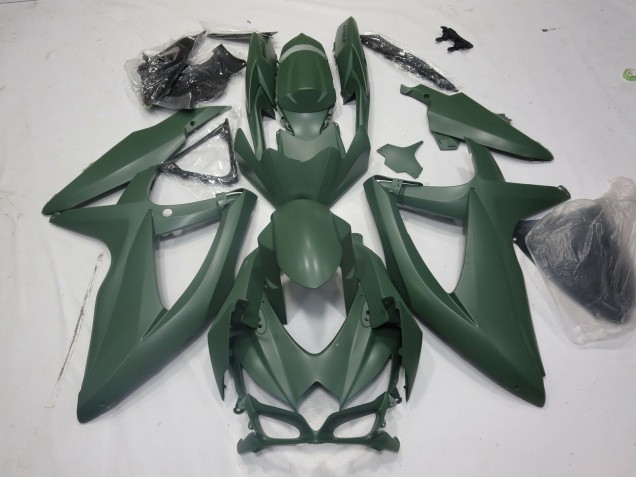 Army Green 2008-2010 GSXR 600-750 Carena Moto Army Green 2008-2010 GSXR 600-750 Carena Moto