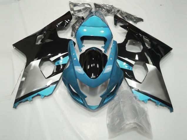 Azzurro Argento & Nero 2004-2005 GSXR 600-750 Carena Moto Azzurro Argento & Nero 2004-2005 GSXR 600-750 Carena Moto