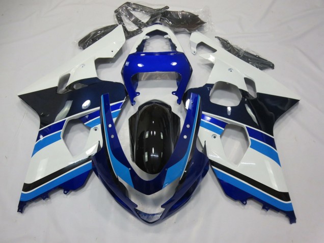 Azzurro Bianco & Nero 2004-2005 GSXR 600-750 Carena Moto Azzurro Bianco & Nero 2004-2005 GSXR 600-750 Carena Moto