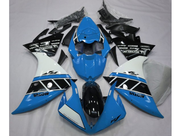 Azzurro Lucido Bianco & Nero 2012-2014 R1 Carena Moto Azzurro Lucido Bianco & Nero 2012-2014 R1 Carena Moto