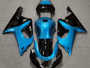 Azzurro Lucido & Nero 2001-2003 GSXR 600-750 Carena Moto