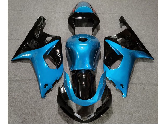 Azzurro Lucido & Nero 2001-2003 GSXR 600-750 Carena Moto Azzurro Lucido & Nero 2001-2003 GSXR 600-750 Carena Moto