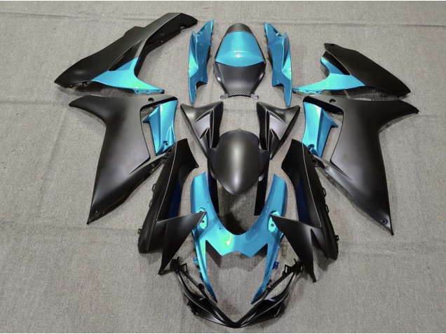 Azzurro & Nero Opaco 2011-2024 GSXR 600-750 Carena Moto Azzurro & Nero Opaco 2011-2024 GSXR 600-750 Carena Moto