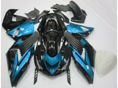 Azzurro & Nero Tinta Unita 2006-2011 ZX14R Carena Moto
