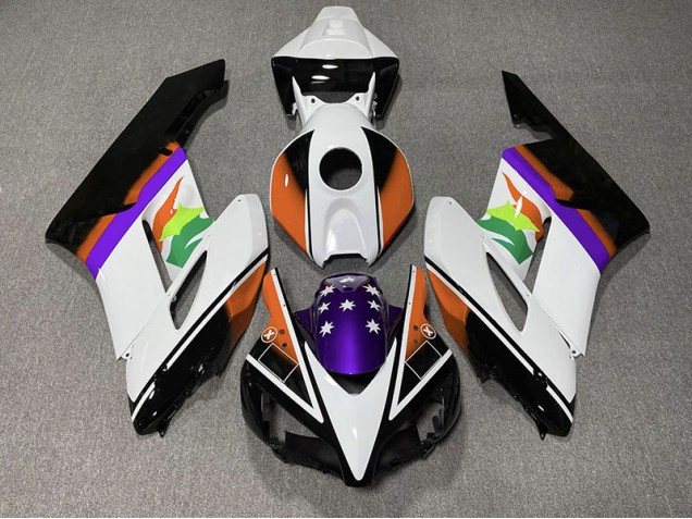 Bandiera Arancione & Viola 2004-2005 CBR1000RR Carena Moto Bandiera Arancione & Viola 2004-2005 CBR1000RR Carena Moto