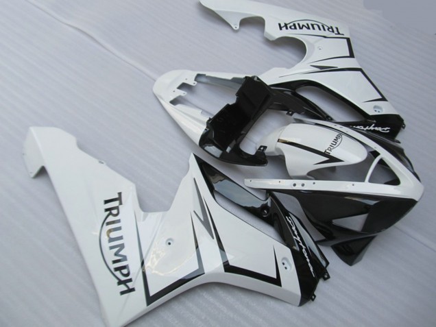 Bianco Argento & Nero 2006-2008 Daytona 675 Carena Moto Bianco Argento & Nero 2006-2008 Daytona 675 Carena Moto