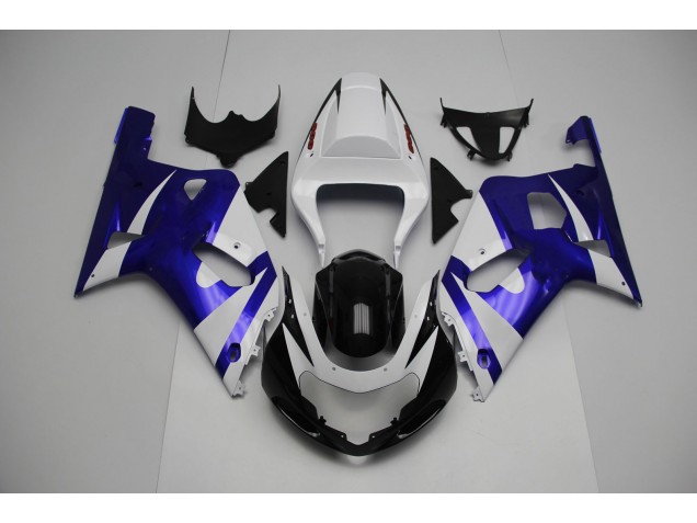 Bianco & Blu 2001-2003 GSXR 600-750 Carena Moto Bianco & Blu 2001-2003 GSXR 600-750 Carena Moto