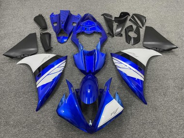 Bianco & Blu Lucido Con Parte Inferiore Nera 2009-2011 R1 Carena Moto