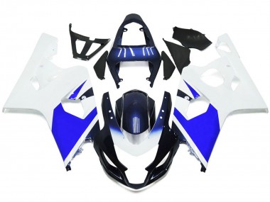 Bianco Brillante & Blu 2004-2005 GSXR 600-750 Carena Moto