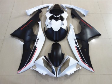 Bianco Con Stile Personalizzato Nero OEM 2008-2016 R6 Carena Moto