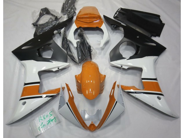 Bianco Lucido & Arancione 2003-2004 R6 Carena Moto Bianco Lucido & Arancione 2003-2004 R6 Carena Moto
