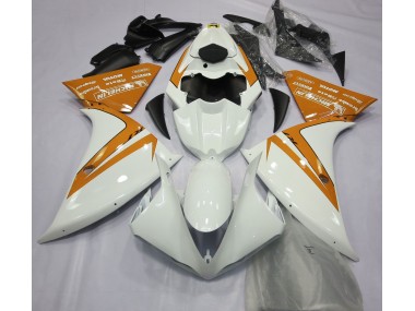 Bianco Lucido & Arancione 2012-2014 R1 Carena Moto
