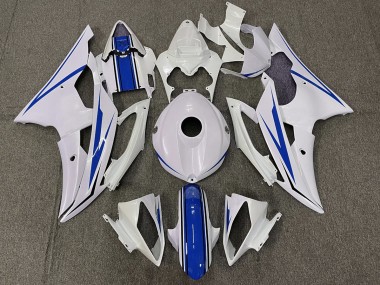 Bianco Lucido & Blu 2008-2016 R6 Carena Moto
