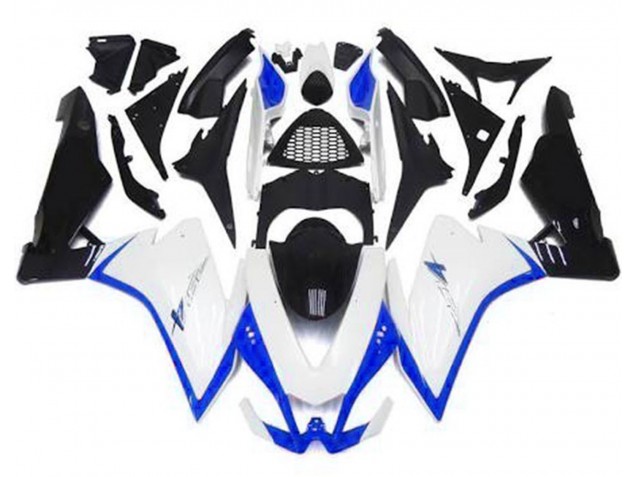 Bianco Lucido & Blu 2010-2015 RSV4 1000 Carena Moto Bianco Lucido & Blu 2010-2015 RSV4 1000 Carena Moto