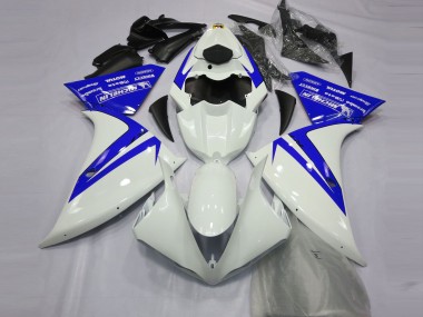 Bianco Lucido & Blu 2012-2014 R1 Carena Moto