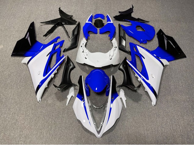 Bianco Lucido & Blu 2013-2016 Daytona 675 Carena Moto Bianco Lucido & Blu 2013-2016 Daytona 675 Carena Moto
