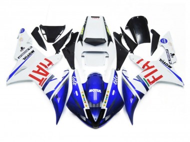 Bianco Lucido & Blu Fiat 2002-2003 R1 Carena Moto