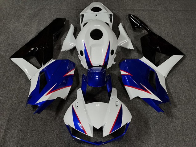 Bianco Lucido & Blu Intenso 2013-2023 CBR600RR Carena Moto Bianco Lucido & Blu Intenso 2013-2023 CBR600RR Carena Moto