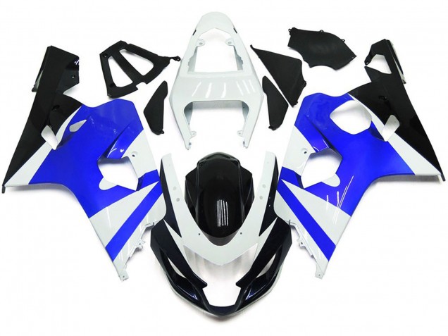 Bianco Lucido & Blu Lucido 2004-2005 GSXR 600-750 Carena Moto
