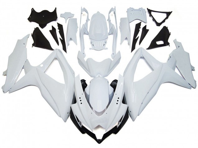 Bianco Lucido Brillante 2008-2010 GSXR 600-750 Carena Moto Bianco Lucido Brillante 2008-2010 GSXR 600-750 Carena Moto