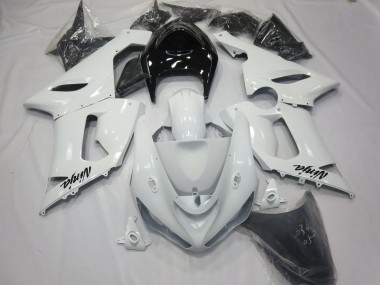 Bianco Lucido Con Coda Nera 2005-2006 ZX6R Carena Moto