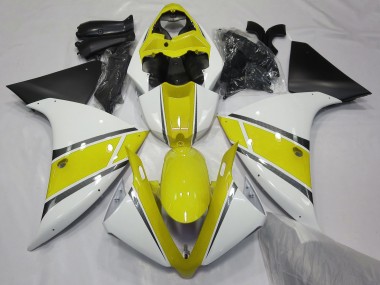 Bianco Lucido & Giallo 2009-2011 R1 Carena Moto