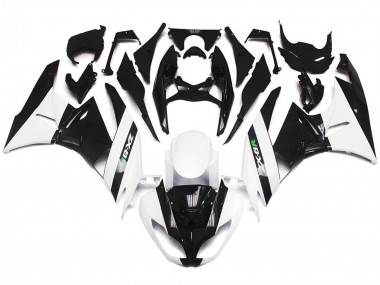 Bianco Lucido & Nero Lucido 2009-2012 ZX6R Carena Moto